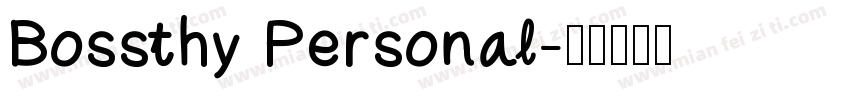 Bossthy Personal字体转换